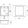 Кухонная мойка GRANULA GR-4651 сланец 4651 CLAHEC