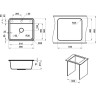Кухонная мойка GRANULA GR-5601 Стандарт, арктик (белый) 5601 BELYII