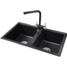 Кухонная мойка GRANULA GR-8101 шварц (черный металлик) 8101 SHBAPC