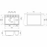 Кухонная мойка GRANULA KITCHEN SPACE KS-7302 шварц (черный металлик) 7302 SHBAPC