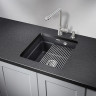 Кухонная мойка GRANULA KS-4501U, шварц (черный металлик) 4501U SHBAPC