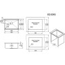 Стальная кухонная мойка GRANULA KITCHEN SPACE KS-6045U сталь матовая 6045U CTAL MATOBAYA