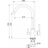 Смеситель GRANULA GR-2168 базальт 2168 BAZALT
